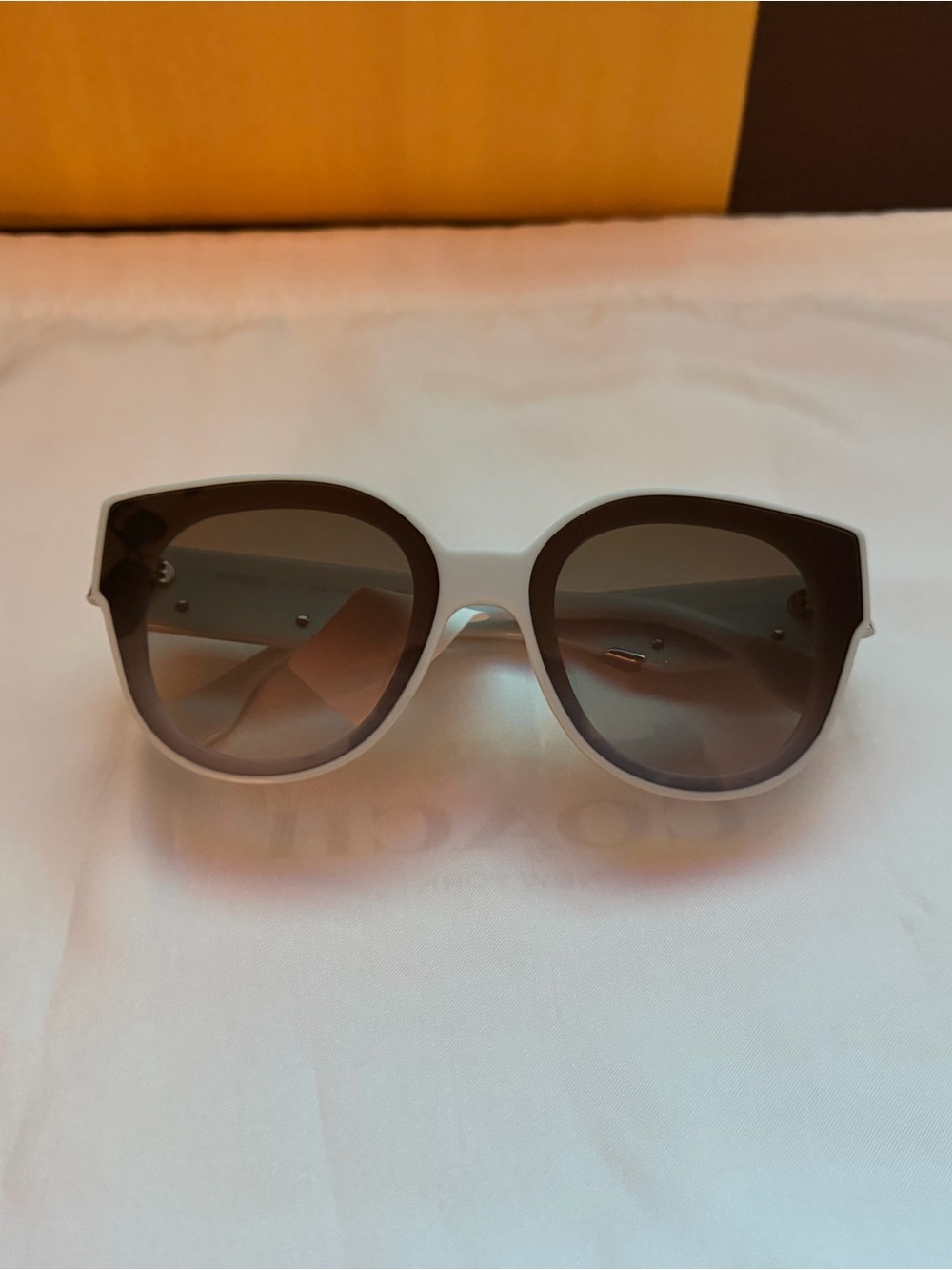 Fendi Two-Tone powder blue Oversized Gradient Sunglasses